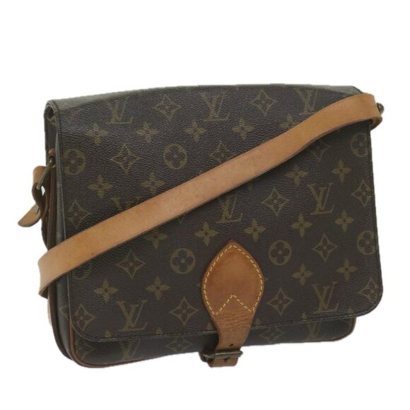 LOUIS VUITTON Monogram Cartouchiere GM Shoulder Bag LV Auth - Picture 1 of 16